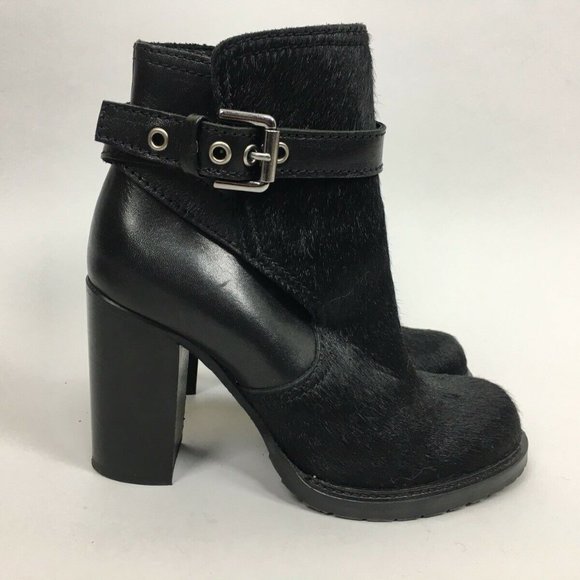 Allsaints Jules Jodphur Pony Hair Belted Booties boots - Picture 1 of 1